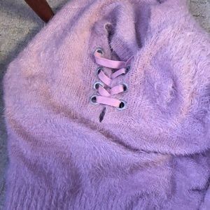 From New Zealand fluffy crop top